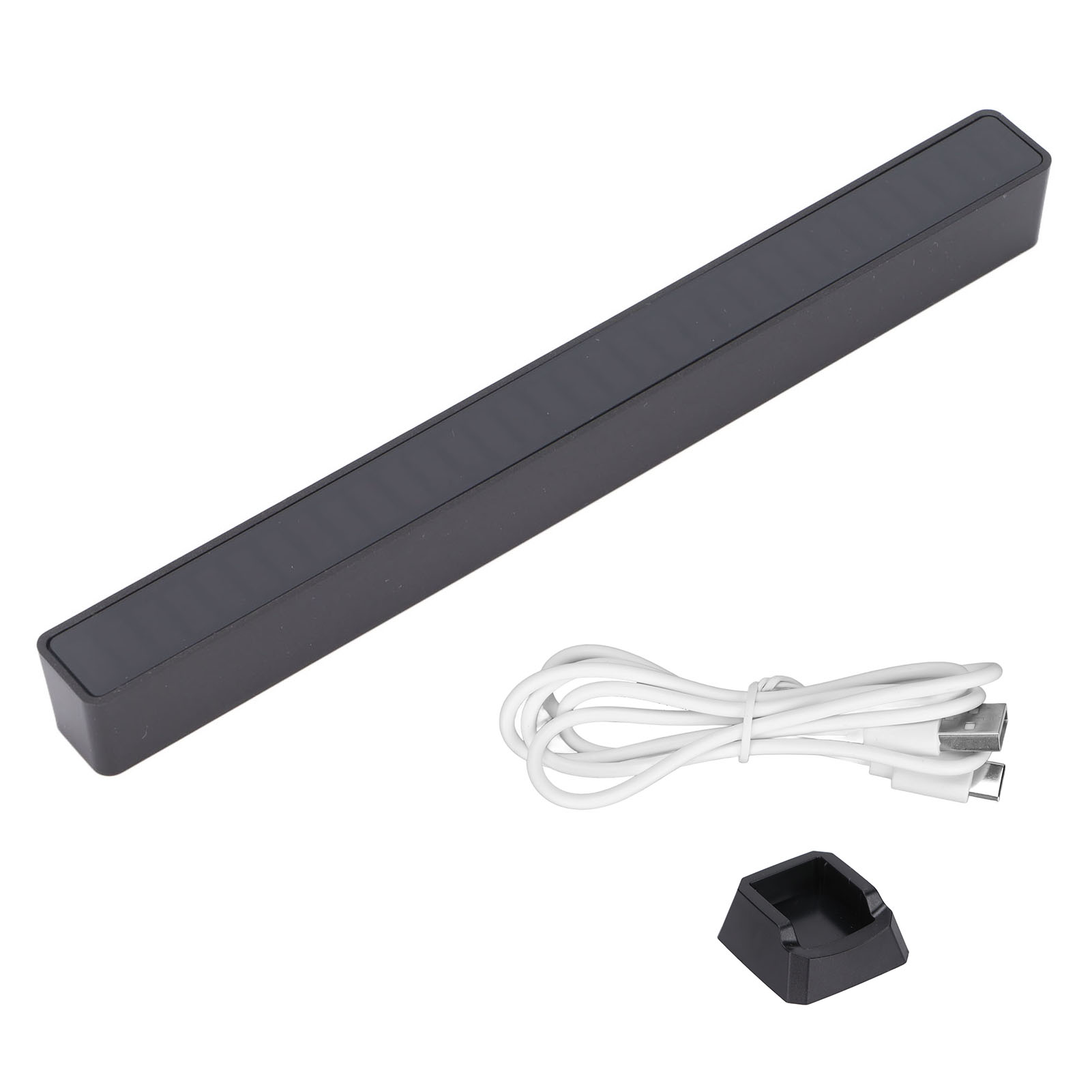 Sprachgesteuerte Rgb-led-lampe, Geräuschunterdrückung, Audioaktivierung, Typ C, Rhythmisch, Ideal Für Partys Und Bars (schwarz)