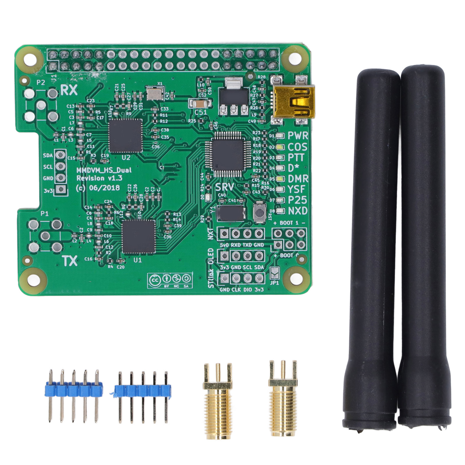 Mmdvm Hotspot Board 2 Duplex Antennen-kit Kompatibel Mit Dmr P25 D Star Für Raspberry Pi Revision 1.3