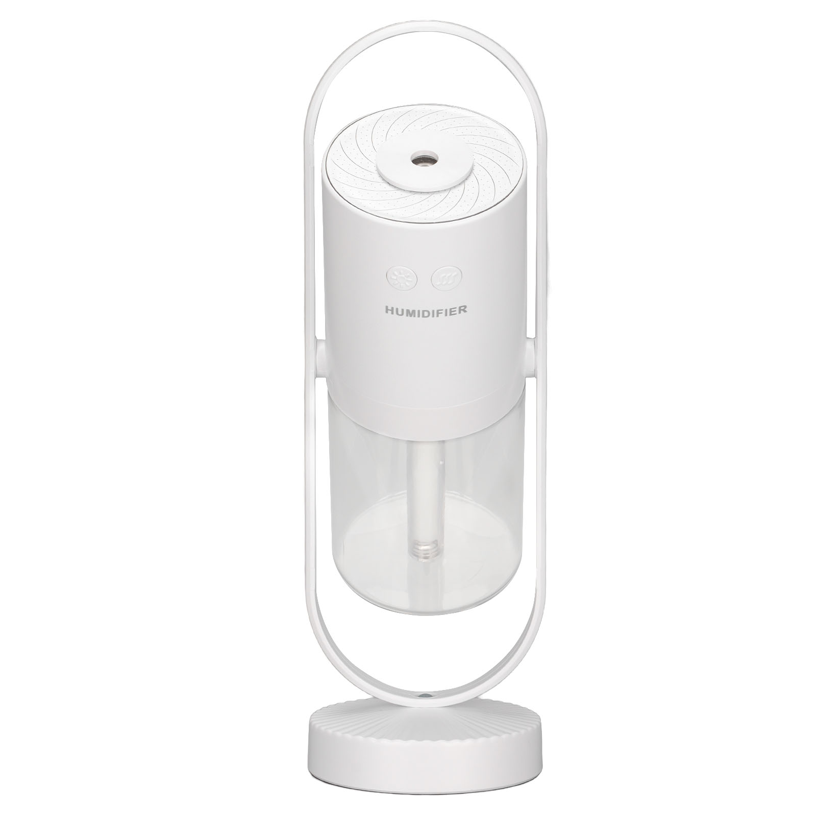 360° Drehbarer Luftbefeuchter, 3,5 W Usb-anschluss, Geräuscharm, Mit Farbigem Nachtlicht, 40 Ml/h Sprührate, 200 Ml Fassungsvermögen, Projektionsluftbefeuchter