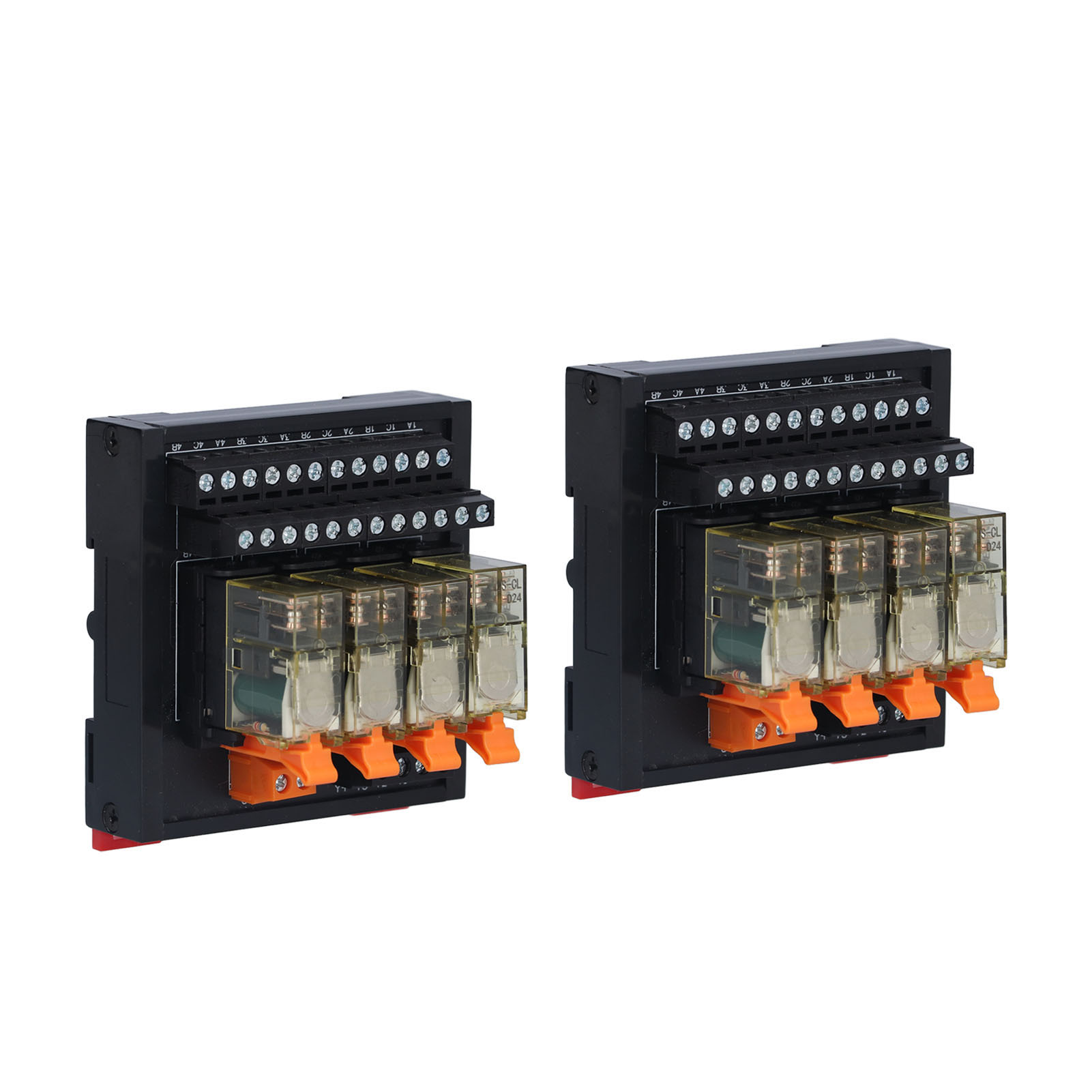 2 Vierkanal-relaismodule (2 Offen, 2 Geschlossen) Für Din-schienenmontage, Bem2s-4mz Sps-steuerplatine