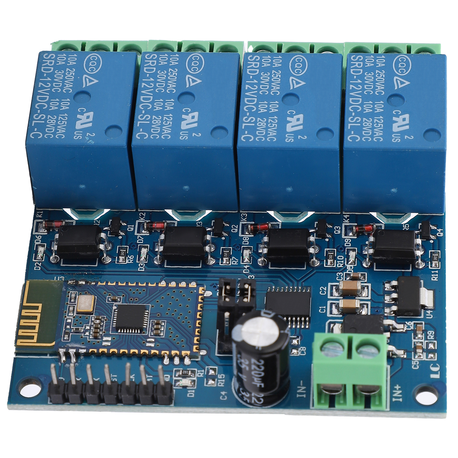 4-kanal 12v Bluetooth Smart-relaismodul Mit Fernsteuerung Über Android-mobil-app