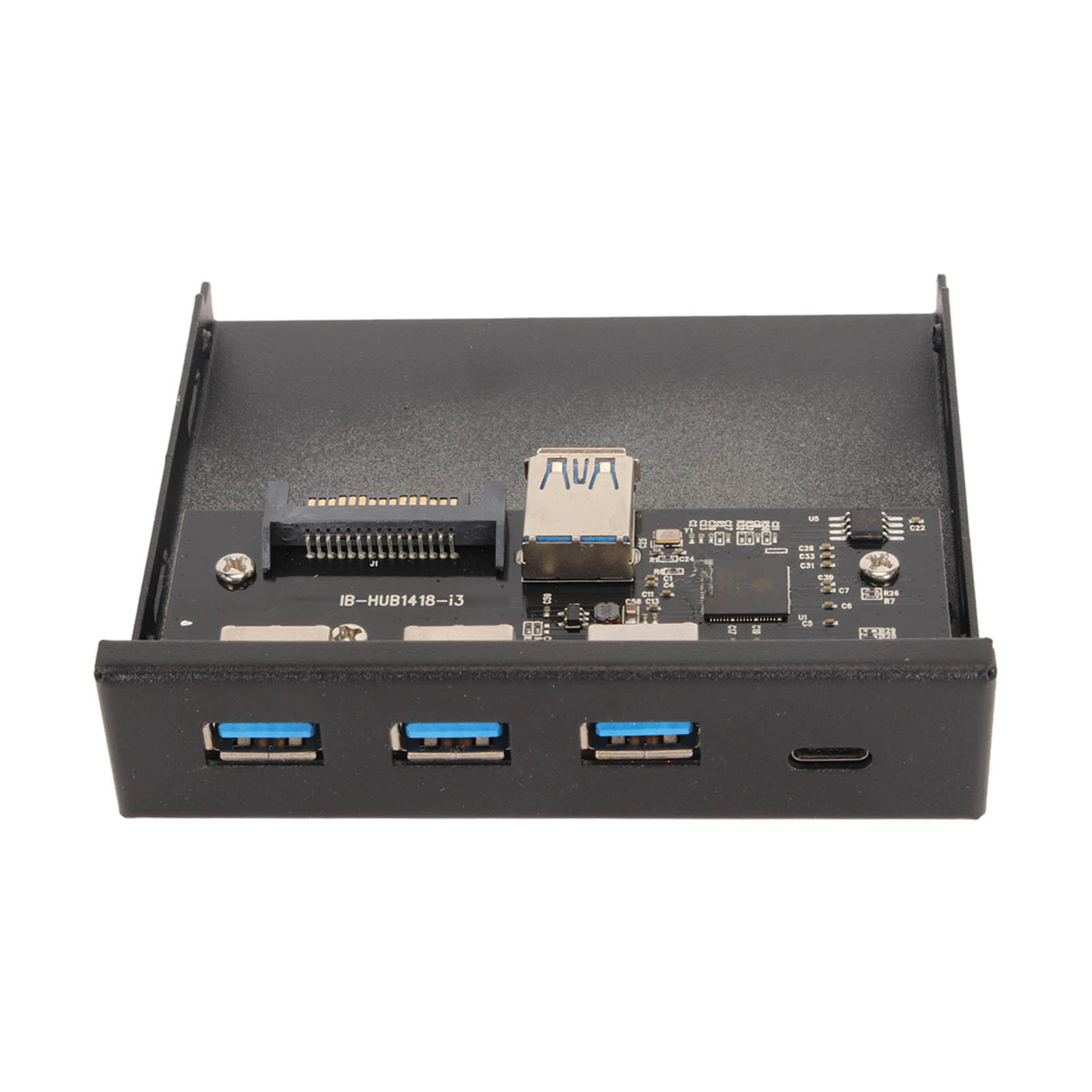Frontseitiger Usb 3.0-hub, 4 X 3,5-zoll-anschlüsse, Stabile Datenübertragungsrate Von 6 Gbit/s, Kompatibel Mit Optischen Laufwerken, Für Desktop-motherboards.