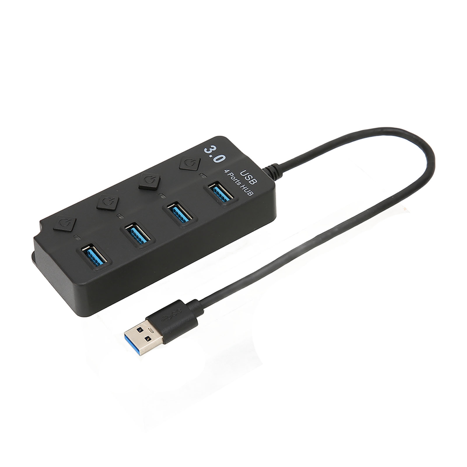 4-port Usb 3.0 Hub, Maximaler Durchsatz Von 5 Gbit/s, Stabile Übertragung, Plug & Play, Zeitsparend, Usb-splitter Für Windows Und Macos X