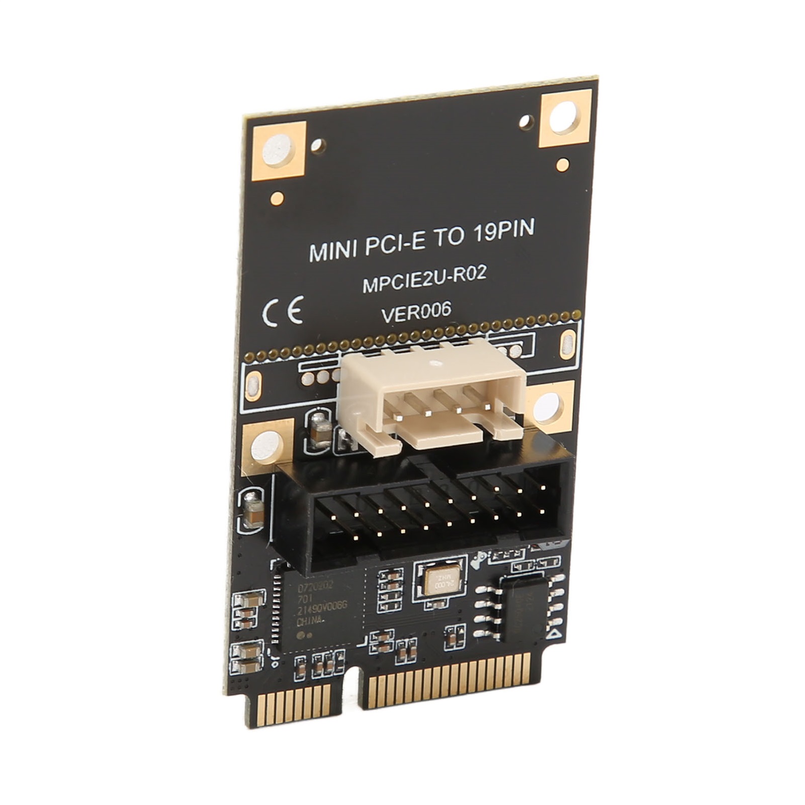 Mini Pcie Zu Usb 3.2 Gen 1 Erweiterungskarte (19 Pins An Der Vorderseite): Usb 5 Gbit/s Hot-plug Für Windows Xp, 7, 8, 10 Und 11 Und Linux.