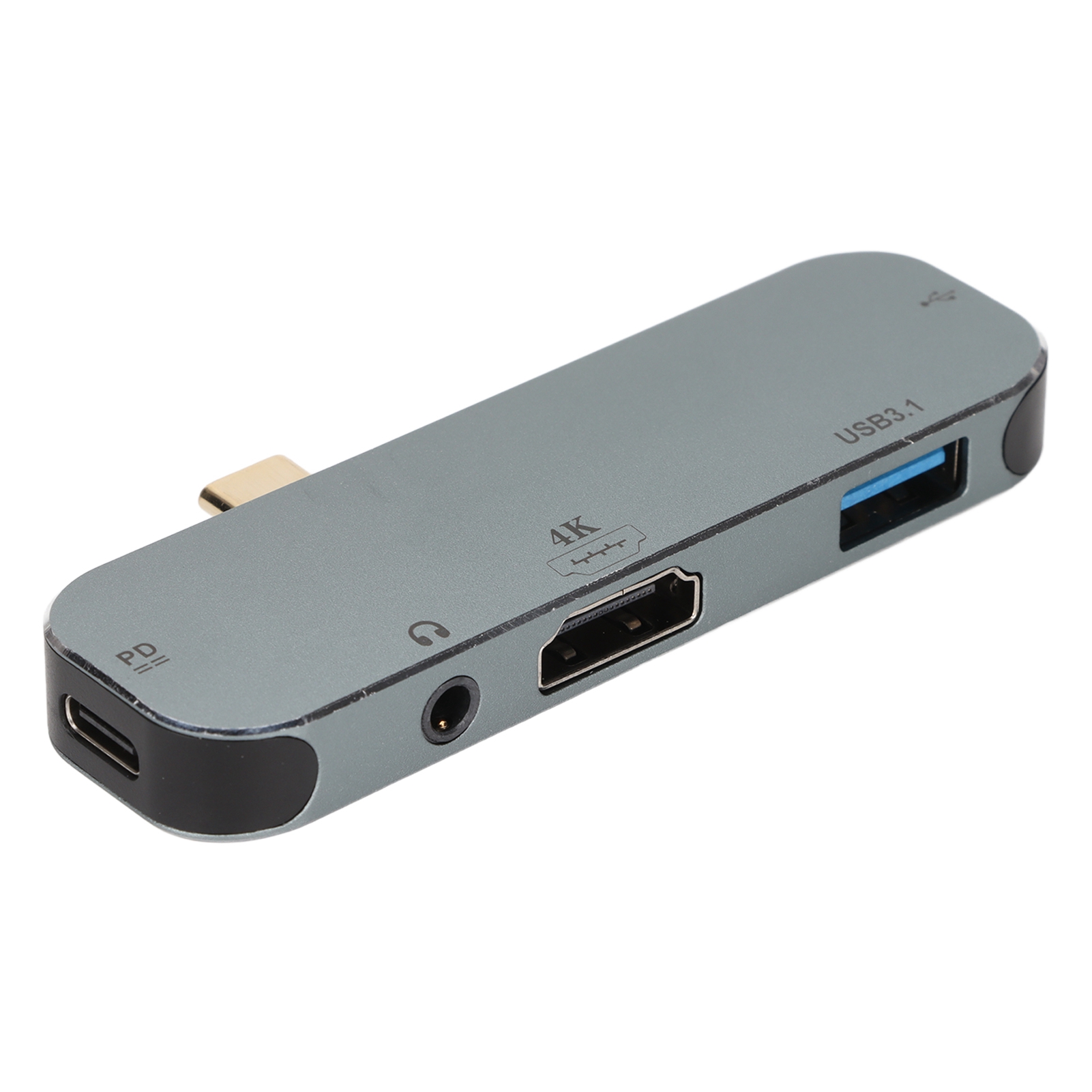 Usb-c-auf-usb-3.1-hub, 4k-hdmi-schnittstelle, 480-mbit/s-schnellladefunktion, 100 W, 5-in-1-usb-c-adapter