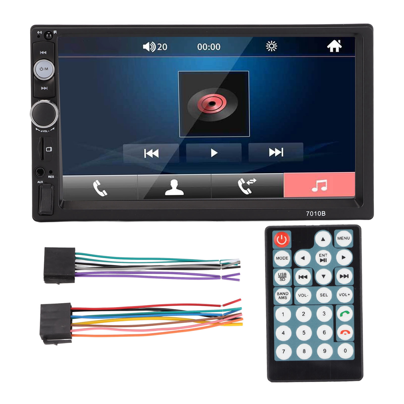 7-zoll-mp5-autoradio Mit Bluetooth-multimedia-stereo-empfänger, Mirror Link Und Fernbedienung Für Android