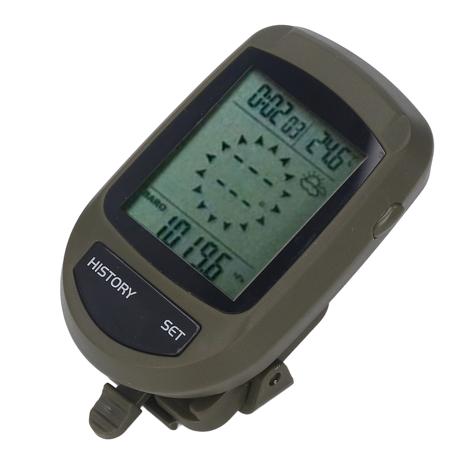 8-in-1 Lcd-digitalhöhenmesser, Multifunktionsuhr Mit Höhen- Und Temperaturanzeige Sowie Wettermonitor