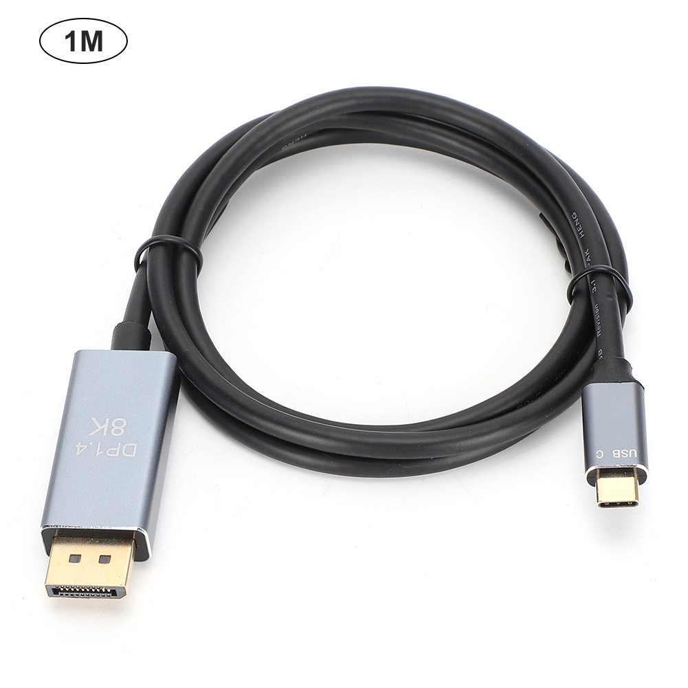 T0404 Usb-c-auf-displayport-8k-1.4-hd-videokabel, Technischer Adapter, 1 M Kabel