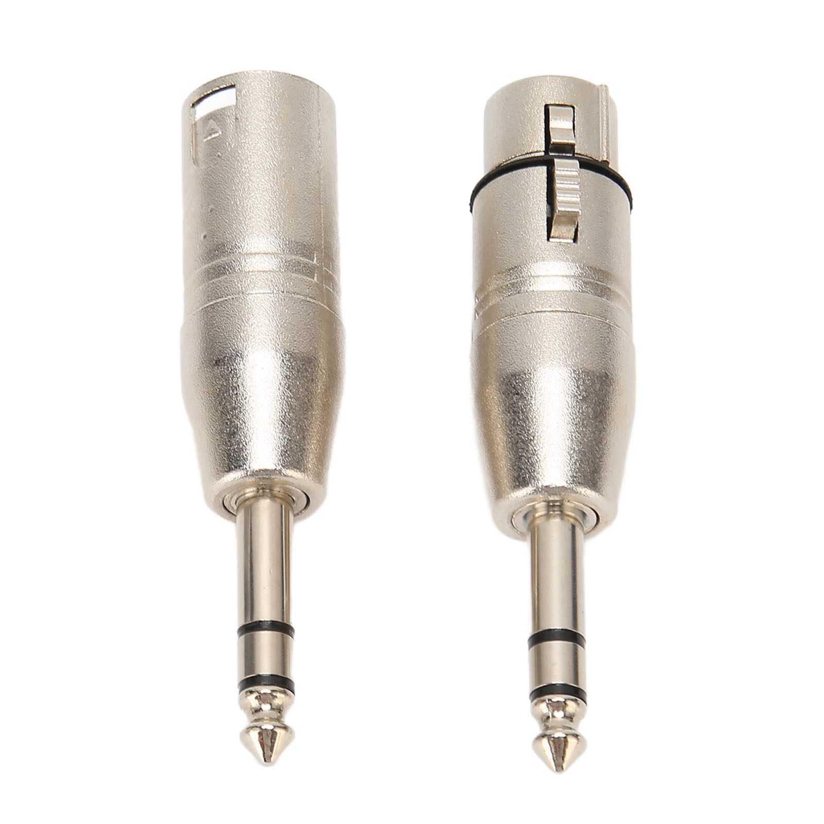 6,5-mm-trs-auf-xlr-adapter (2 Stück) – Symmetrischer Stereo-stecker (6,5-mm-trs-stecker Auf 3-polige Xlr-buchse Und -stecker)