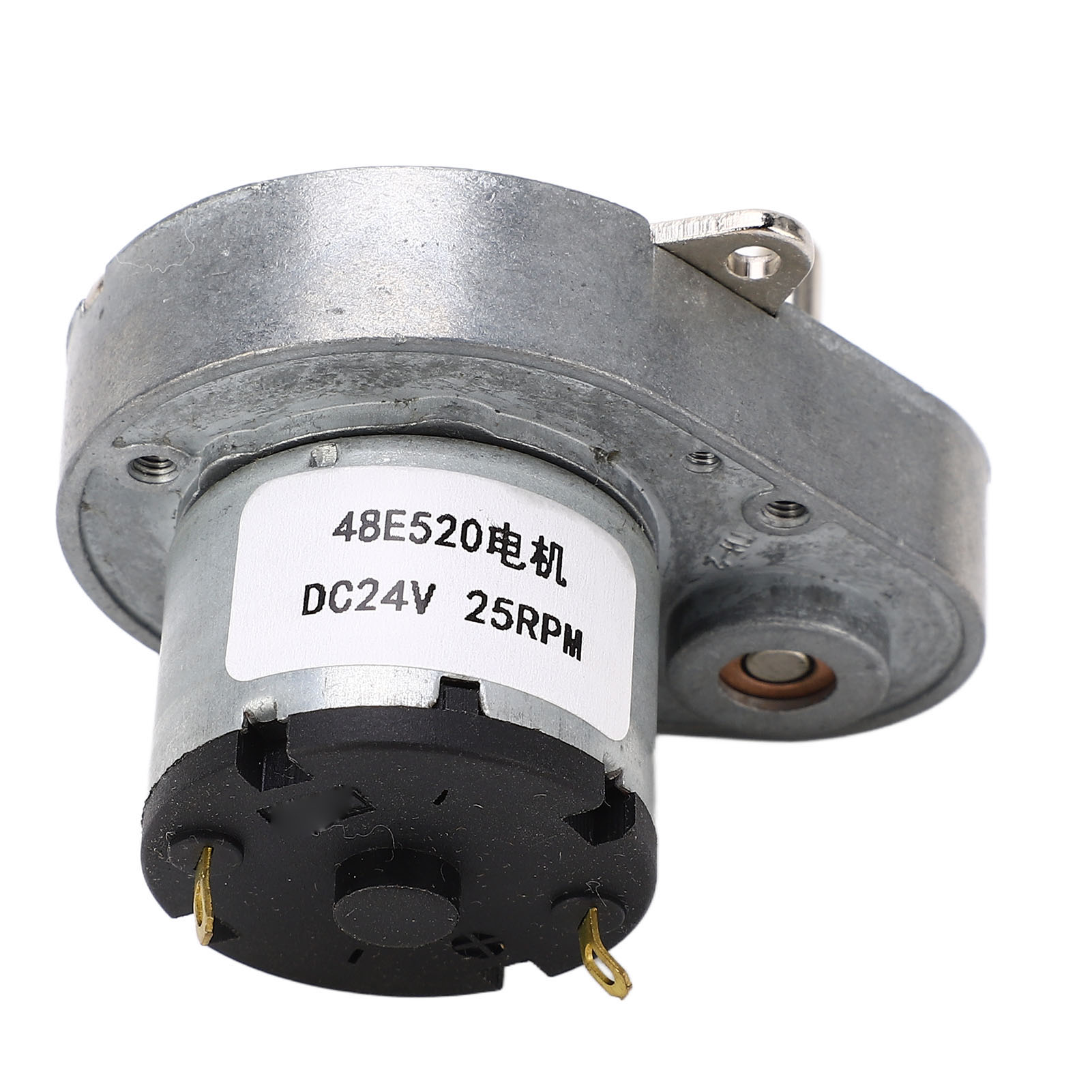 24-v-gleichstrom-getriebemotor, Aluminiumlegierung, Selbsthemmend, Drehzahlreduzierung, Messingspule, 48e520, 25 U/min