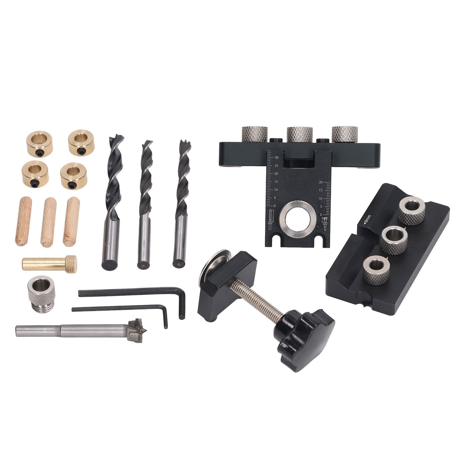 Dübelbohrset Aus Aluminiumlegierung Mit Einstellbarer Bohrtiefe,