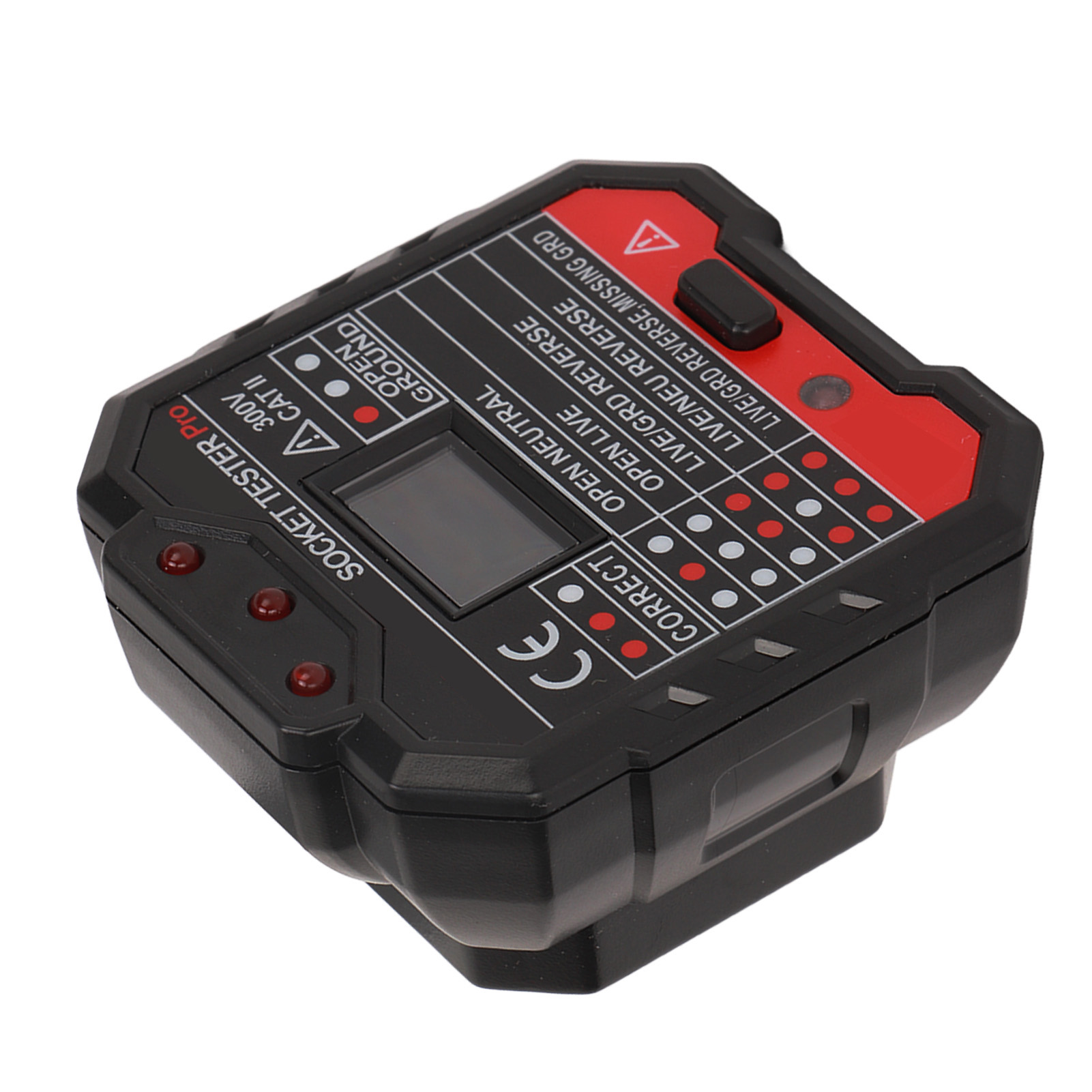 Steckdosentester, Phasendetektor, Polaritäts- Und Versorgungsspannungsprüfer Für Den Hausgebrauch (48-250 V, Modell Ht106d, Europäischer Stecker).