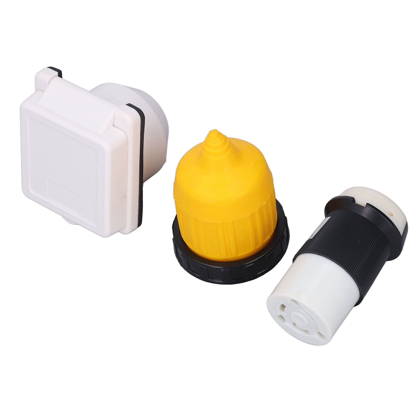 Drehverriegelungs-buchsenstecker-set Für 125 V 30 A Eingangsleistung Mit Wasserdichter Schutzkappe