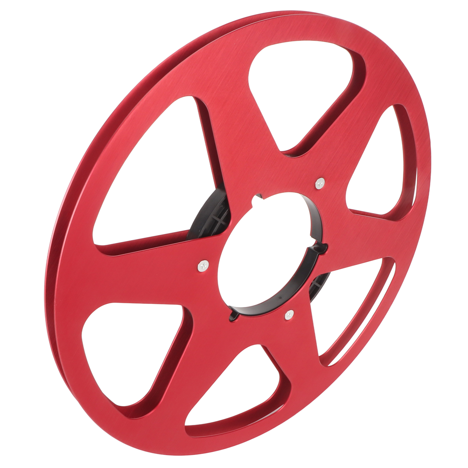 Leere 1/4" 10,5" Tonbandspule Aus Aluminiumlegierung, Universelle 6-loch-öffnung, Für Revox- Und Studer-tonbandgeräte (rot).