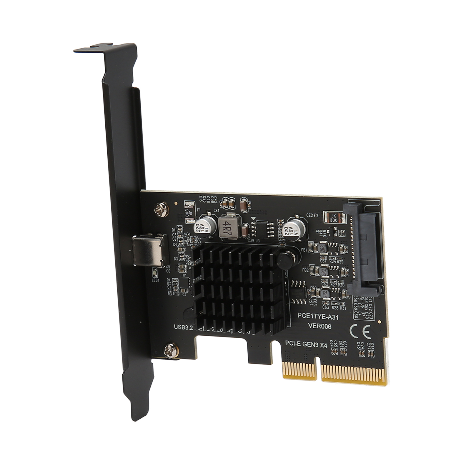 Usb 3.2 Gen 2 Typ C 20 Gbit/s Erweiterungskarte Asm3242 Pcie Zu Usb 3.2 Master Control Für Desktop-pc-gehäuse