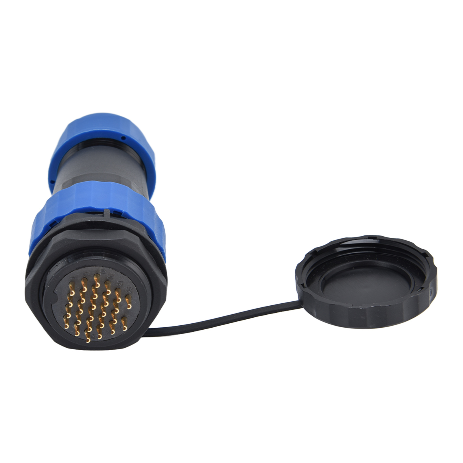 Wasserdichter Ip68-stecker, Rückseitige Mutter, 250 V 5 A Luftfahrt-stromstecker Für Kabel/leitungen Sp2816