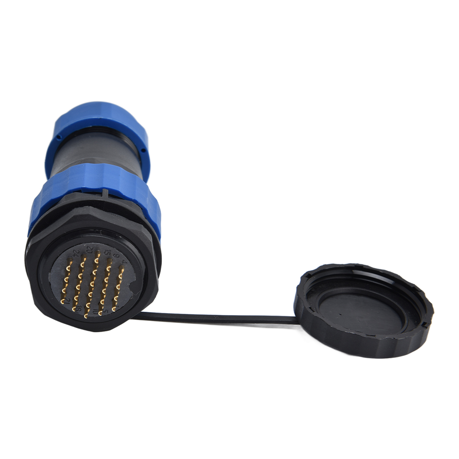 Wasserdichter Ip68-stecker, Rückseitige Mutter, 250 V 5 A Luftfahrt-stromstecker Für Kabel/leitungen Sp2824