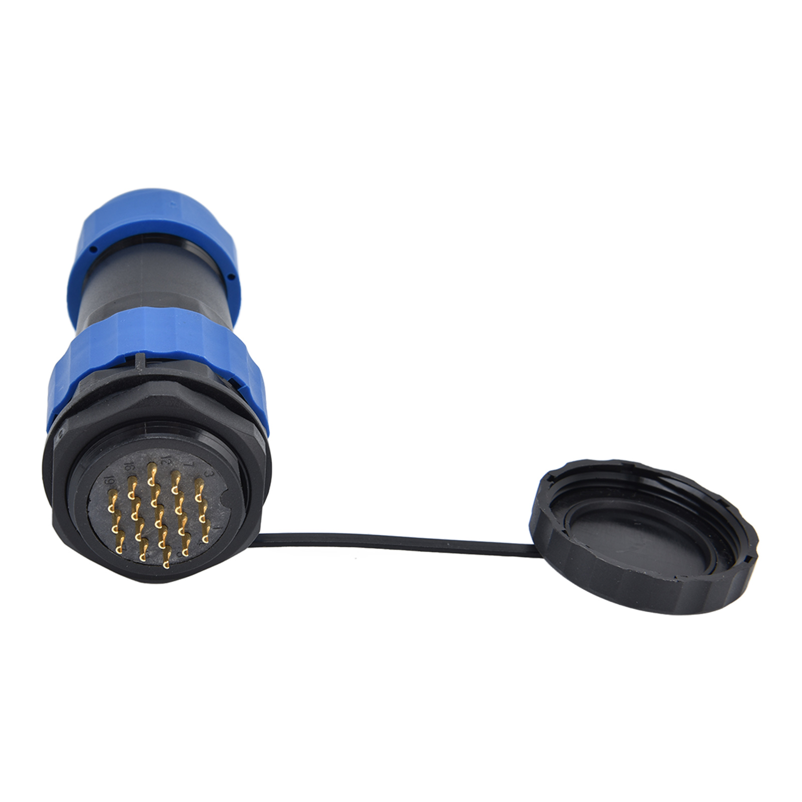 Wasserdichter Ip68-stecker, Rückseitige Mutter, 250 V 5 A Luftfahrt-stromstecker Für Kabel/leitungen Sp2819