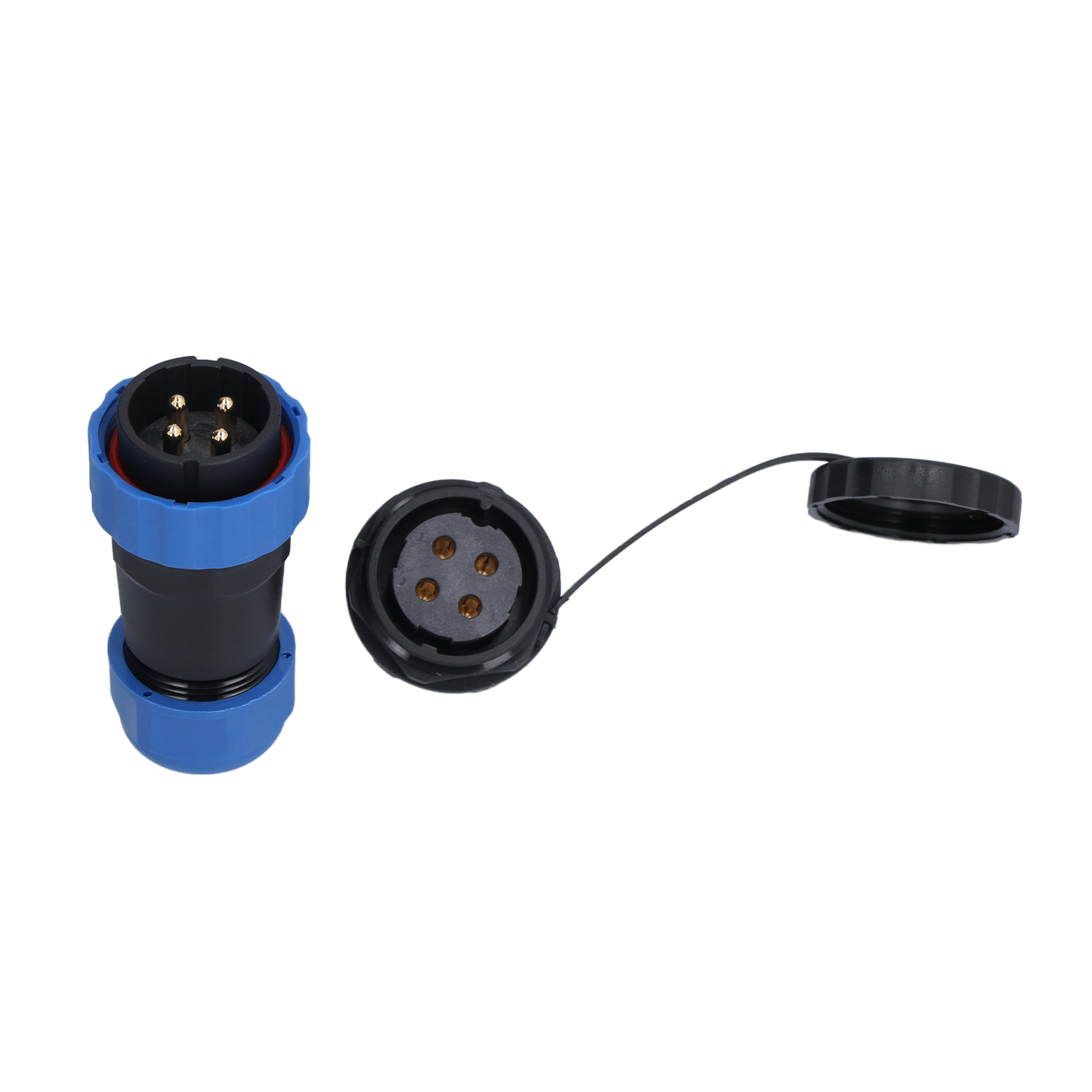 Wasserdichter Ip68-stecker, Rückseitige Mutter, 380-v-45-a-luftfahrtstecker Für Sp284-kabel/leitung