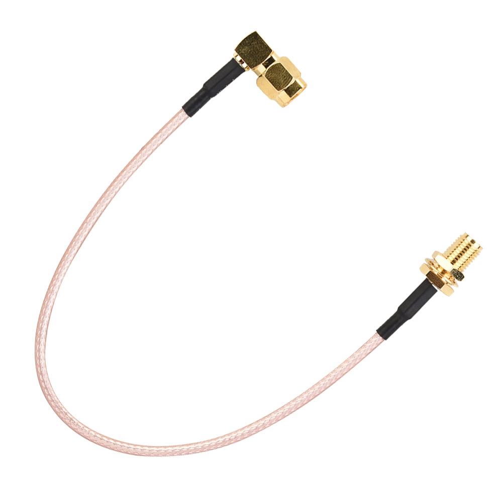 Hf-koaxialkabel, Sma-buchse Auf Sma-winkelstecker, 20 Cm