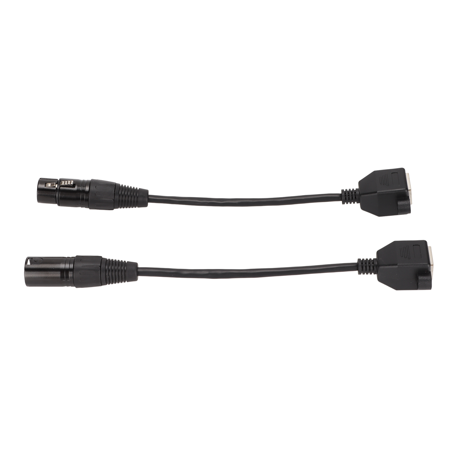 2er-pack Xlr3-auf-rj45-3-pin-buchsen-plug-and-play-kabel Für Led-streifen Und Tonstudios