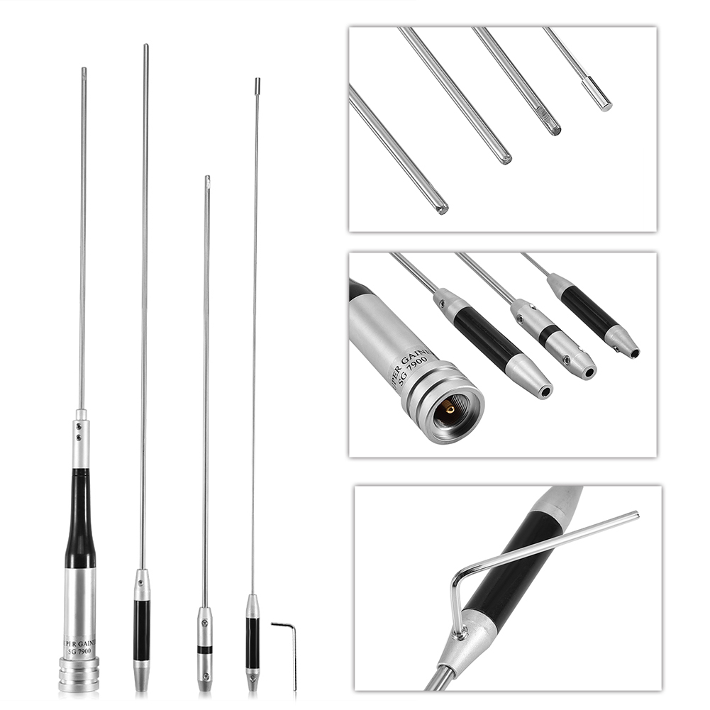 Universelle Uhf Sg7900 Hochleistungs-kurzstabantenne 144-430 Mhz Für Autoradios
