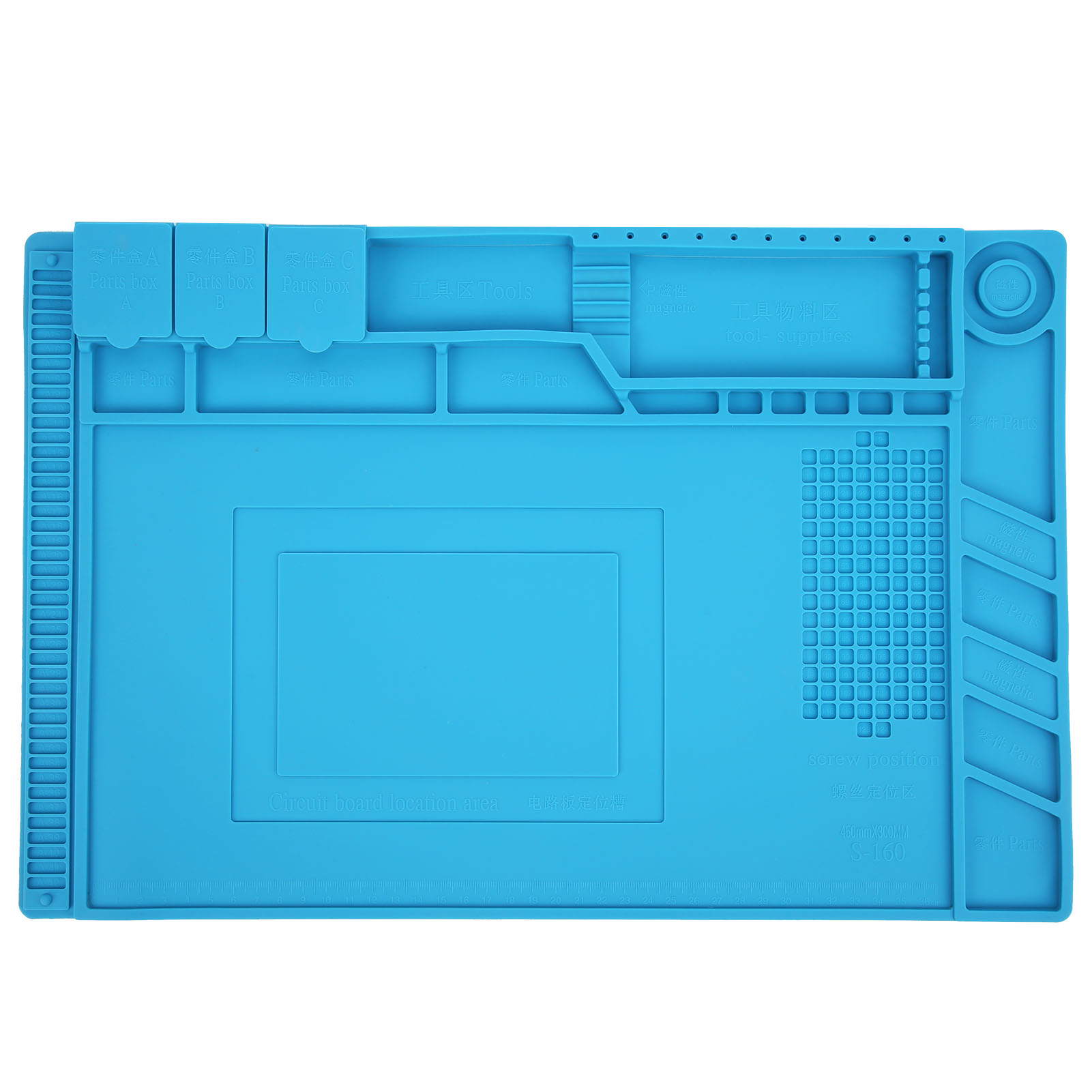 Antistatische Magnetische Silikon-wärmedämmmatte Zum Löten, Für Handy- Und Pc-reparaturen