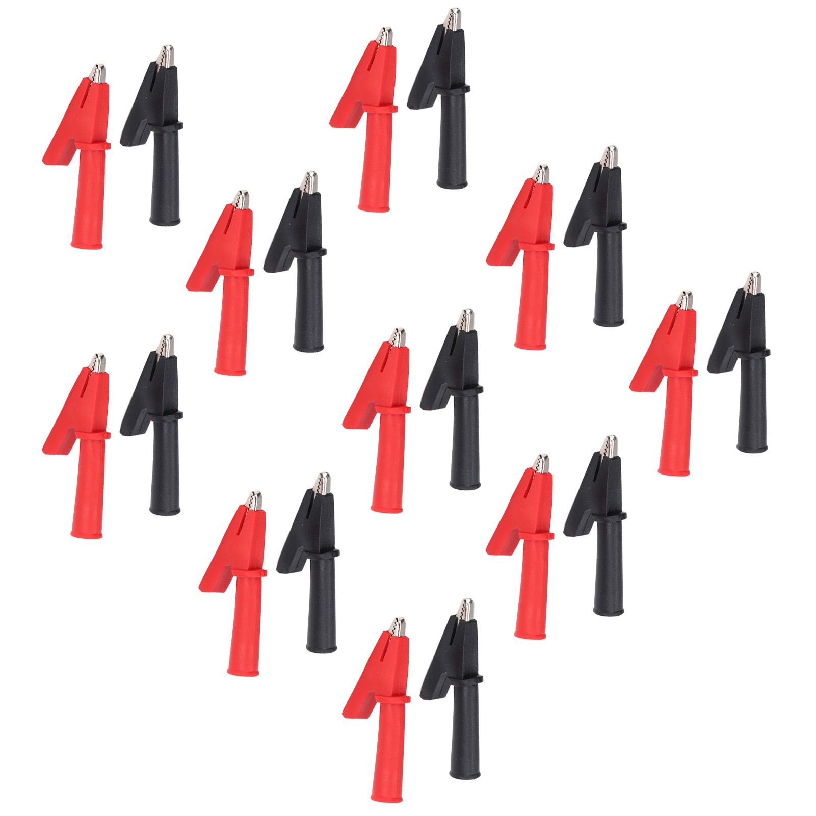 Set Mit 10 Isolierten Sicherheits-krokodilklemmen Für Elektronische Instrumente