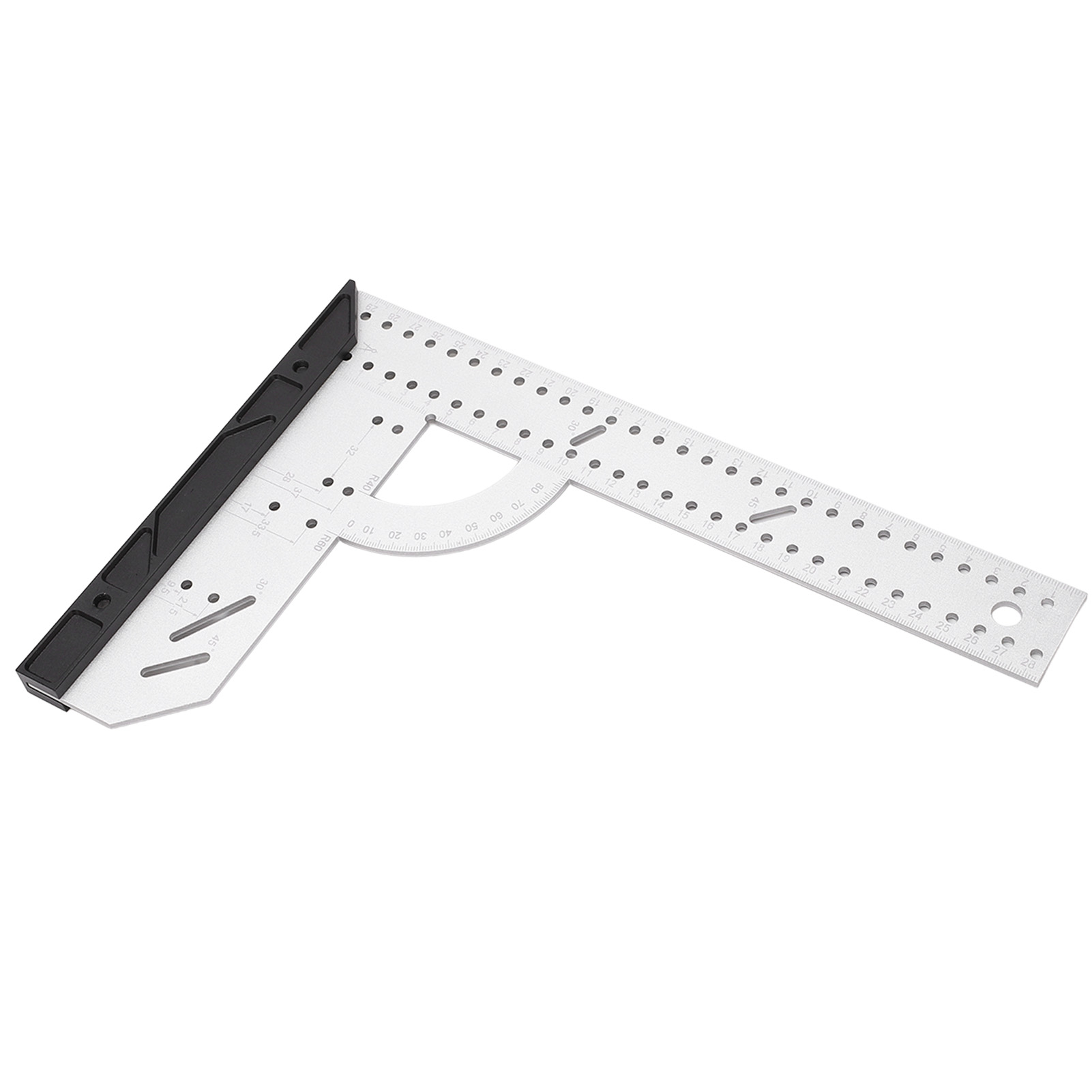300 Mm Positionierwinkel Aus Aluminiumlegierung Mit Transparenter Skala, Holzbearbeitungswerkzeug