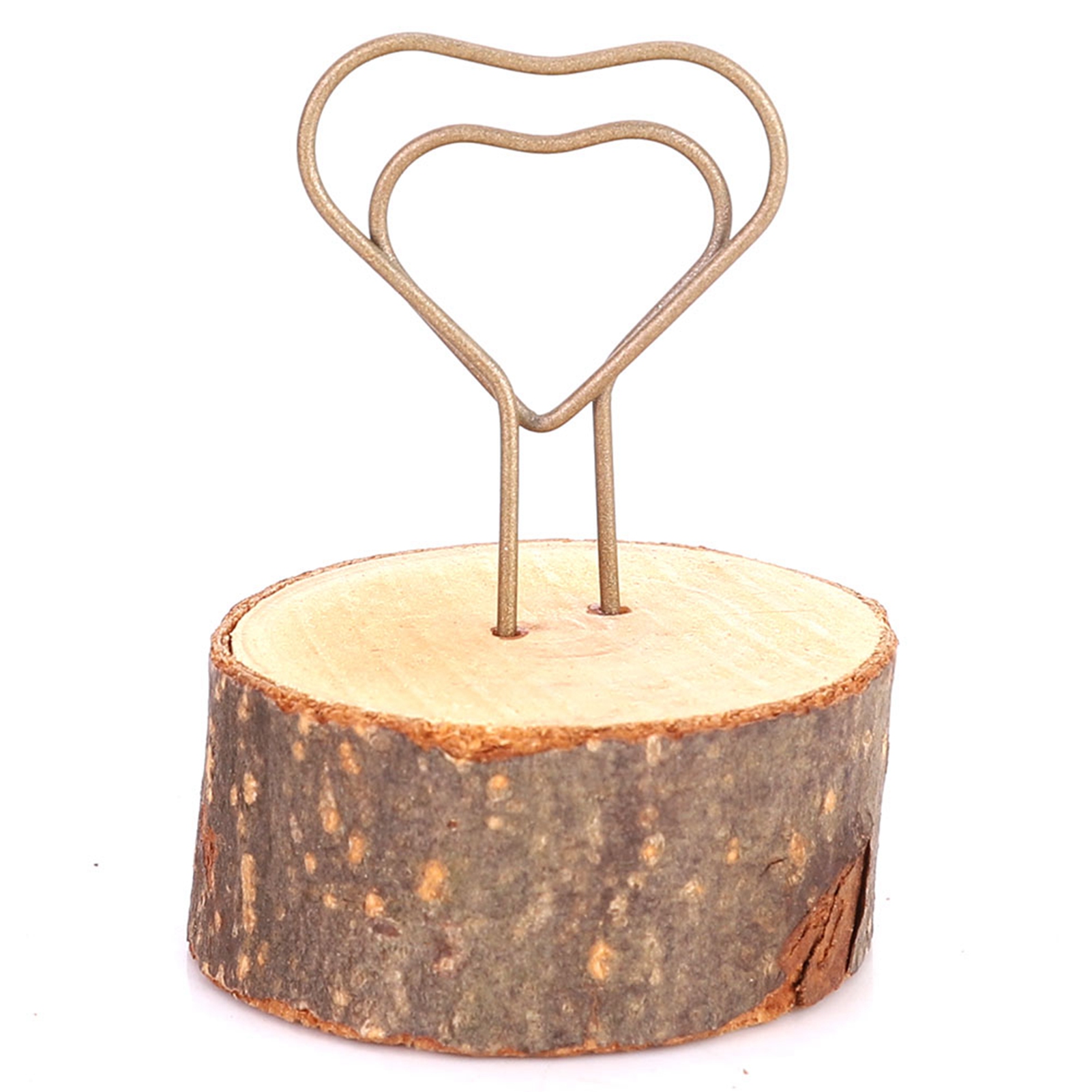 Set Mit 10 Dekorativen Fotoklammern Aus Holz Im Retro-stil, Natürlich Und Umweltfreundlich, Mit Rinde.