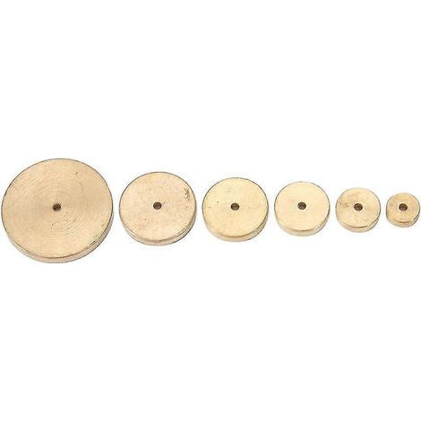 6-teiliges Set Mit Runden Markierungslinien Aus Leder Und Messing, Diy-werkzeug Mit Großem Loch
