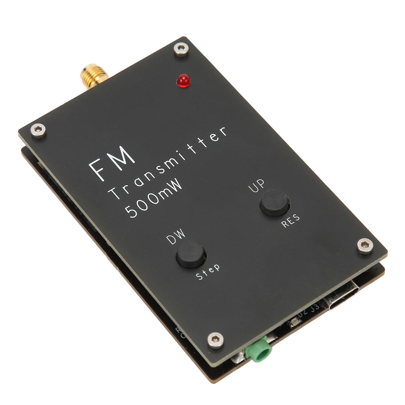 Tragbarer Stereo-fm-sender, 2000 M Reichweite, 500 Mw, Rc Fmnd, 88–108 Mhz, Aluminiumlegierung