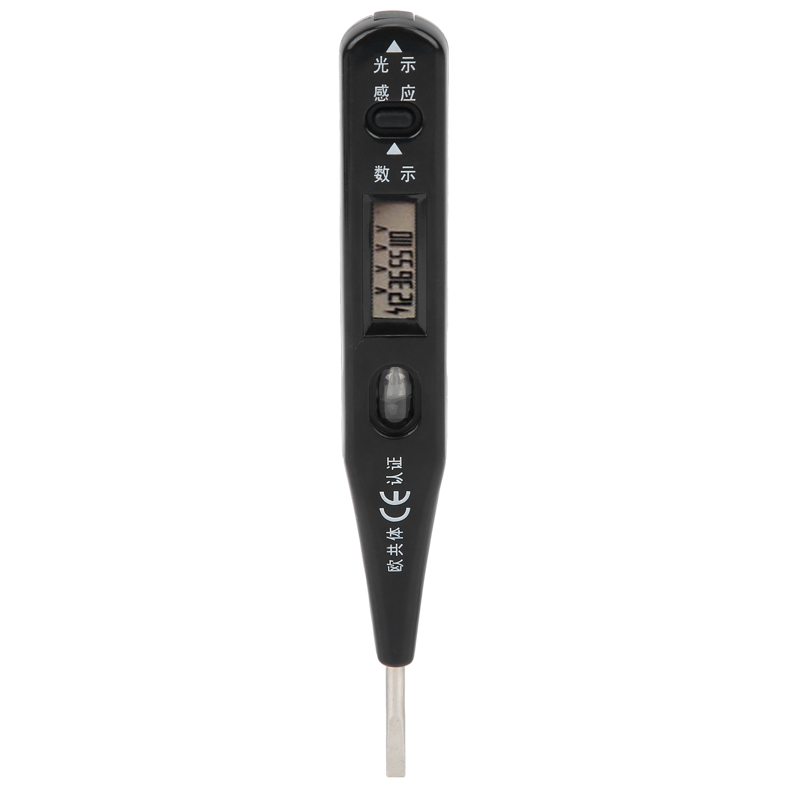 Induktiver Spannungsprüfer In Stiftform (ac 12–250 V / Dc 6–36 V) Mit Lcd-digitalanzeige