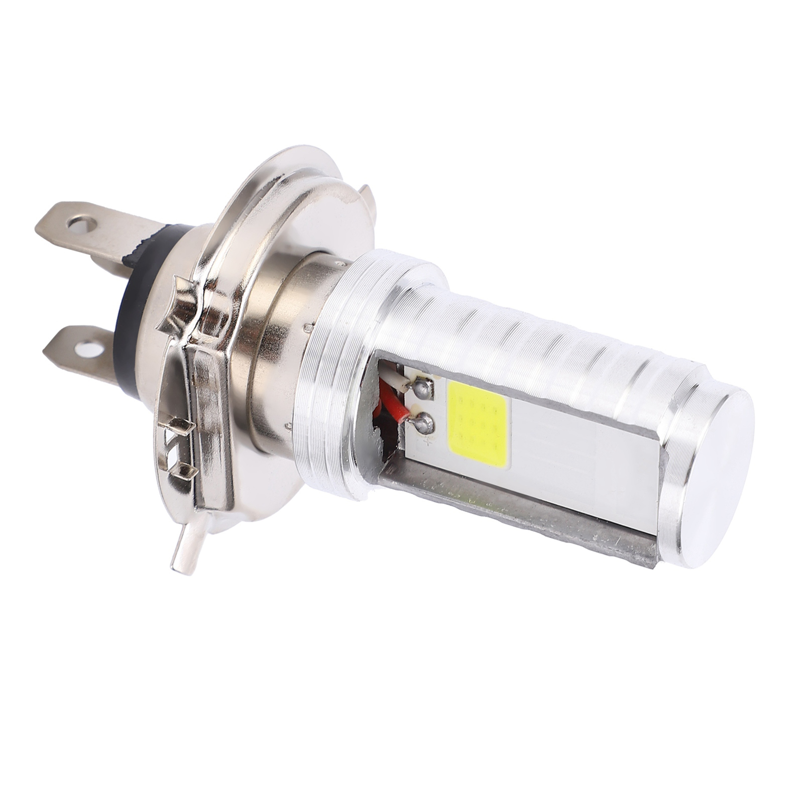 H4 Cob Led-lampe Für Motorradscheinwerfer, Abblend-/fernlicht, 12–80 V Gleichstrom