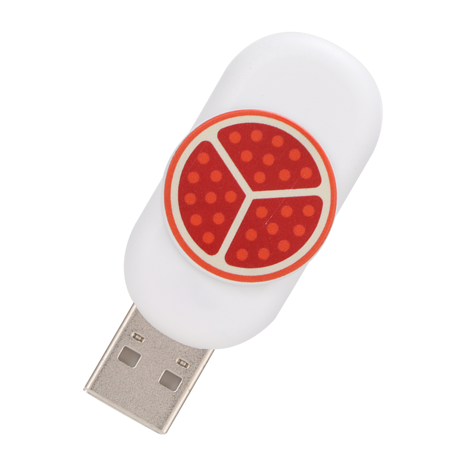 Miniatur-usb-stick Mit 16 Gb Speicherkapazität In Form Einer Granate, Mit Integriertem Knopf.