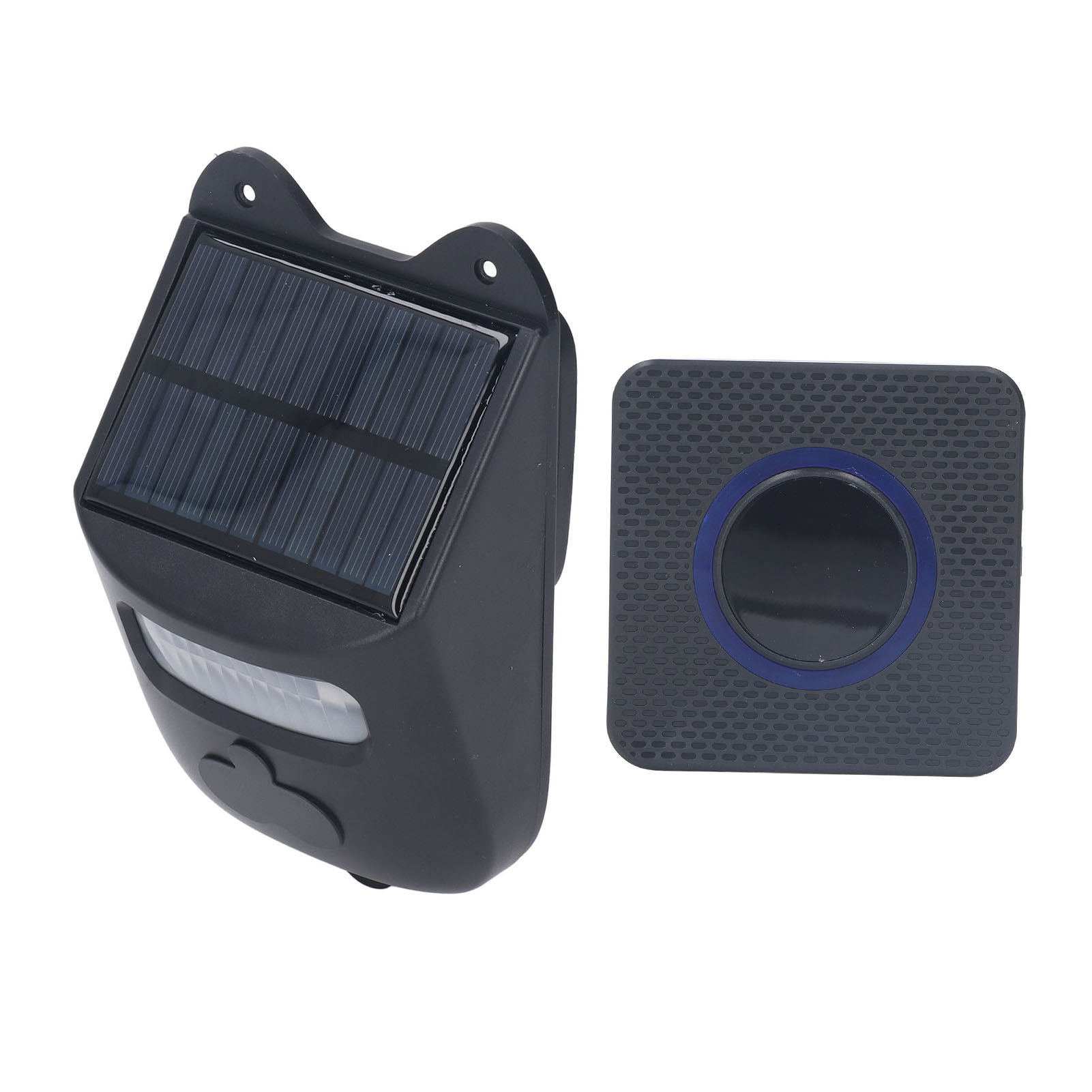 Kabellose Infrarot-solar-türklingel Mit Bewegungsmelder Und Alarm Für Bauernhöfe, Campingplätze, Häuser Und Gärten (110-240 V, Europäischer Stecker).