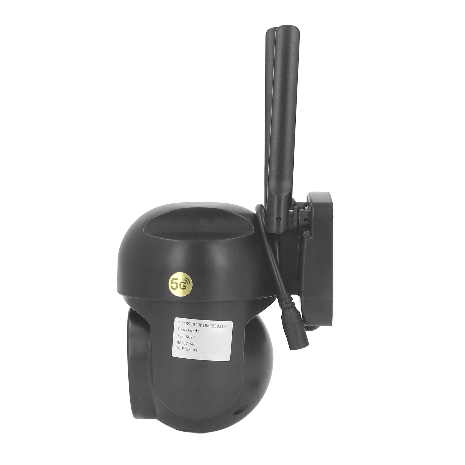 1080p 2mp Wlan-smart-kamera Für Die Außenüberwachung, 2,4/5 Ghz, 350° Und 90° Schwenk-/neigebereich, Automatische Verfolgung, Nachtsicht, 110–240 V Eu-stecker