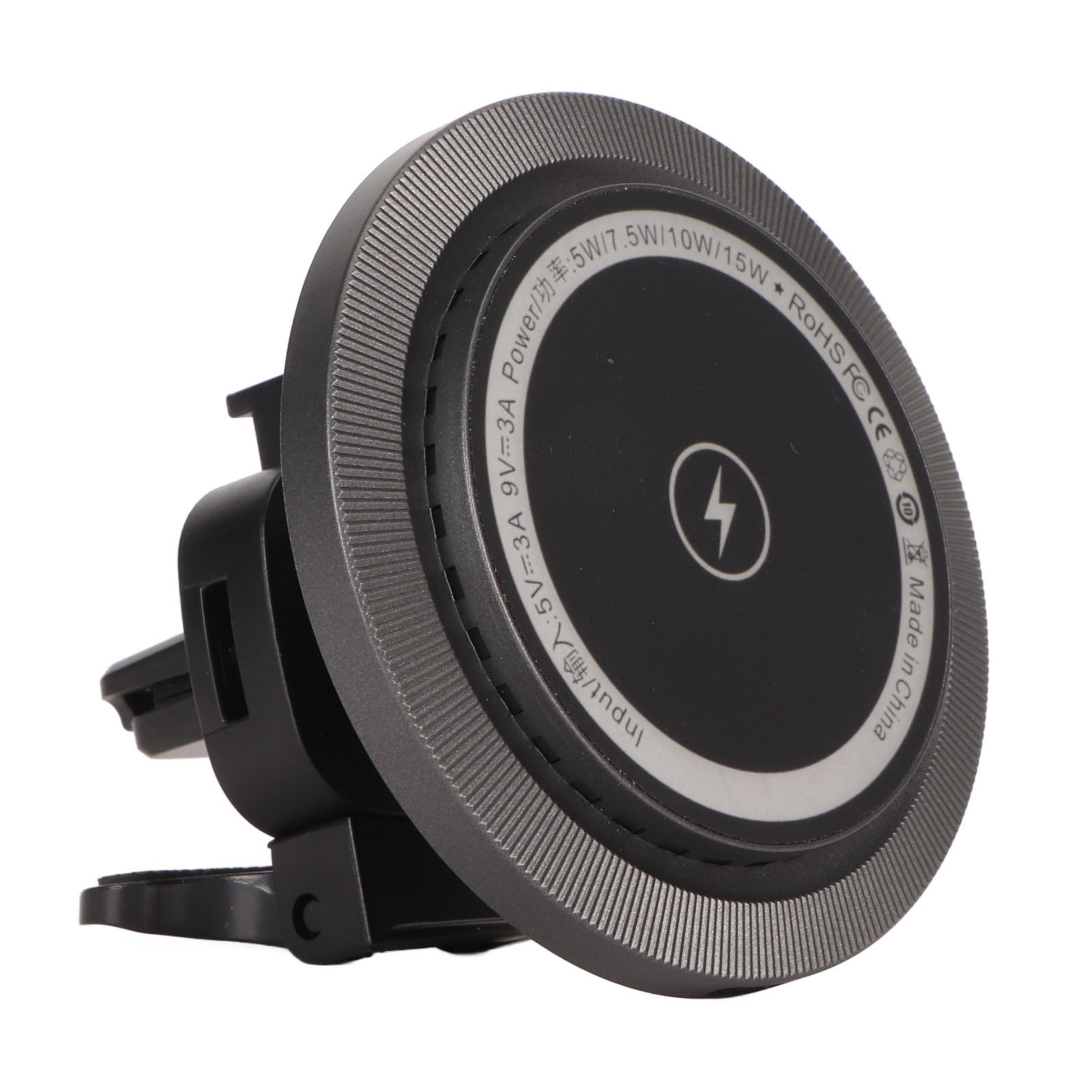15w Schnellladefähiges Kabelloses Magnetisches Autoladegerät, Rgb-beleuchtung, 360°-drehfunktion Für Pkw, Suvs Und Pickups