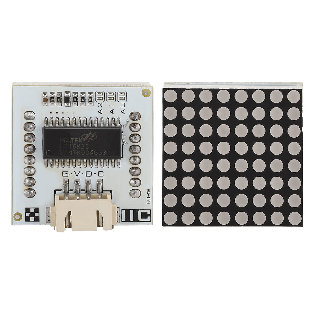 Hw-572 I2c 8x8 Punktmatrixmodul, Digitales Signal, Xh2.54x4 Anschluss, Led-punktmatrixmodul