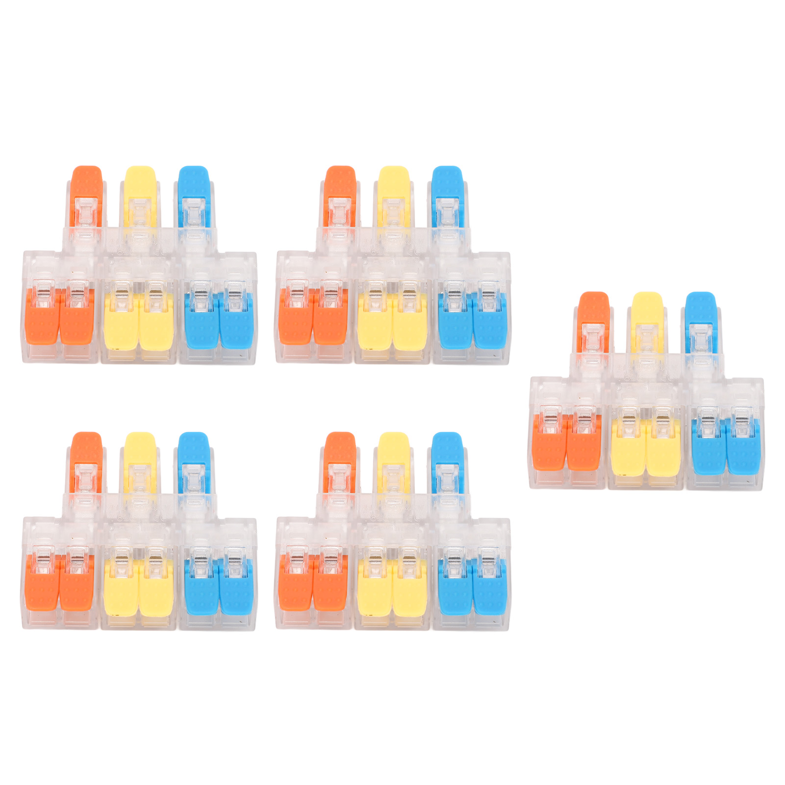 Packung Mit 5 Elektrischen Steckverbindern, 3 Eingänge/6 Ausgänge, 41 A, 450 V, Für Kabel Mit Einem Querschnitt Von 0,5 Bis 6 Mm² (10 Bis 20 Awg).
