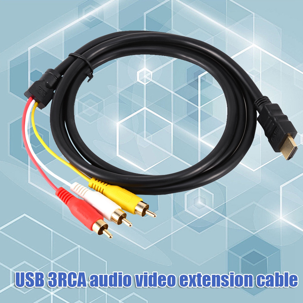 1,5 M (5 Ft) Hdmi-stecker Auf 3 Rca Av Hd 1080p Audio-/video-konverterkabel