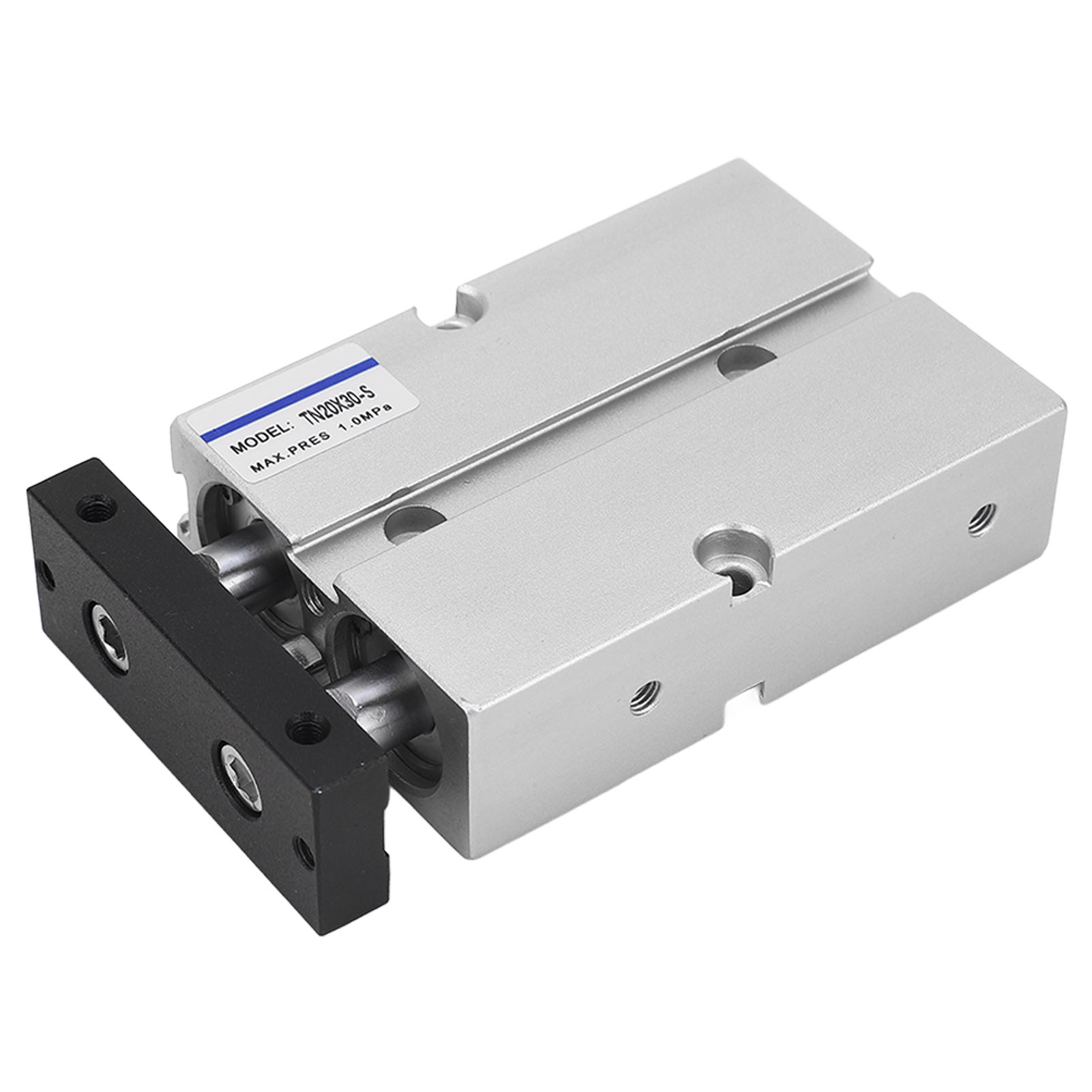 Pneumatikzylinder Mit 2 Kolben, 2 Wellen, Doppeltwirkend, Druck 0,1–1,0 Mpa, Hub 30 Mm, Bohrung 20 Mm