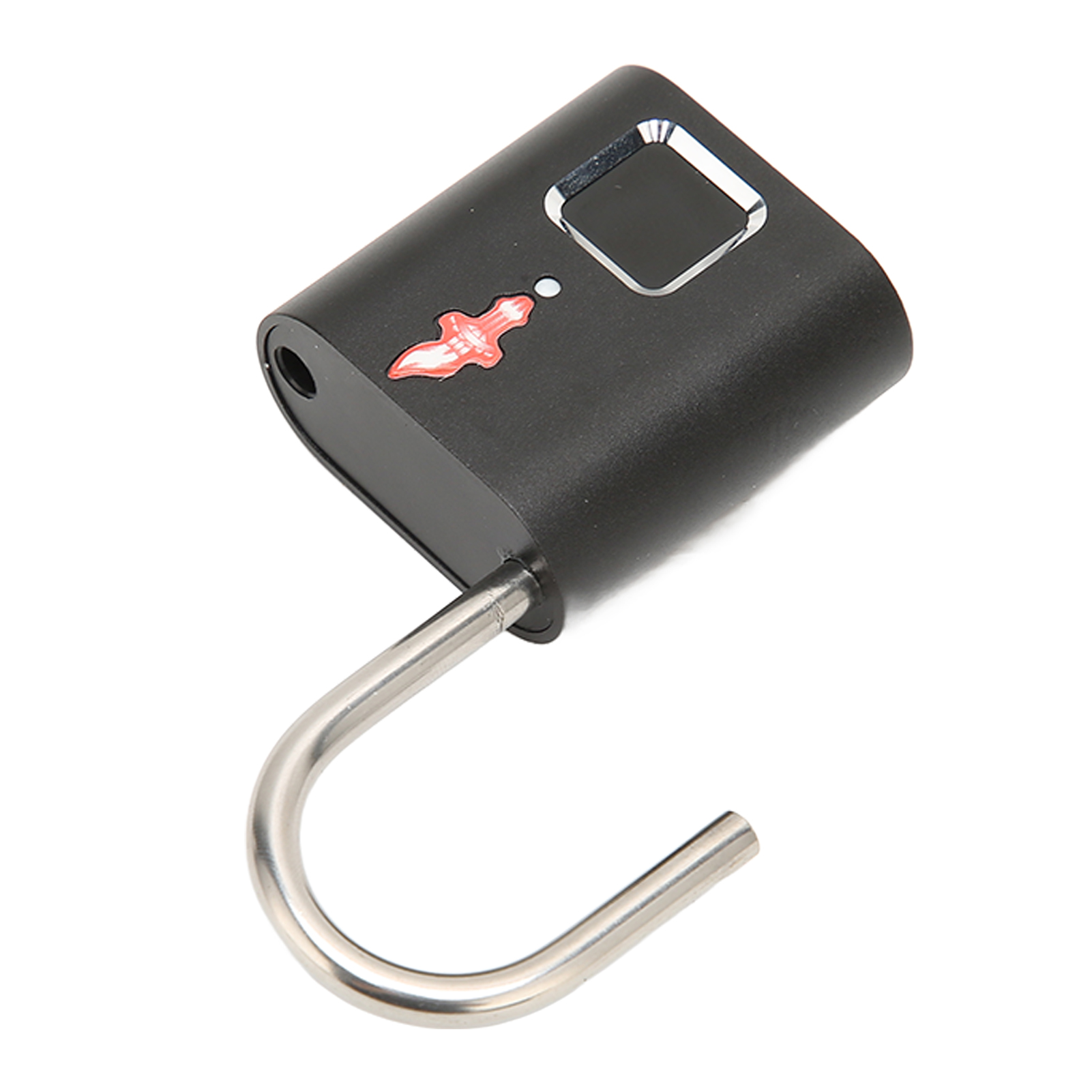 Fingerabdruck-vorhängeschloss Mit Biometrischer Erkennung, Aus Aluminiumlegierung, Wiederaufladbar Über Usb, Kompatibel Mit 10 Fingerabdrücken.