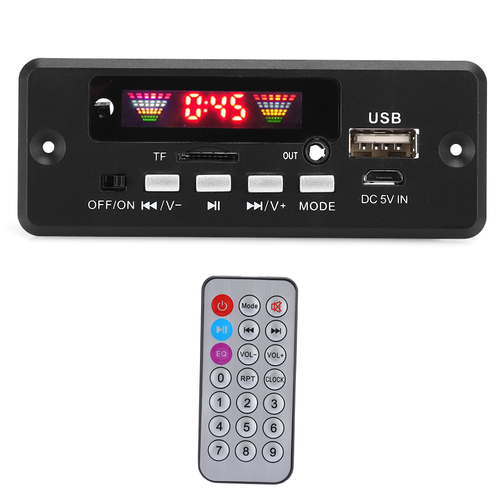 Bluetooth 5.0 Mp3-audiodecodermodul Mit Fernbedienung Und Lautsprecher.