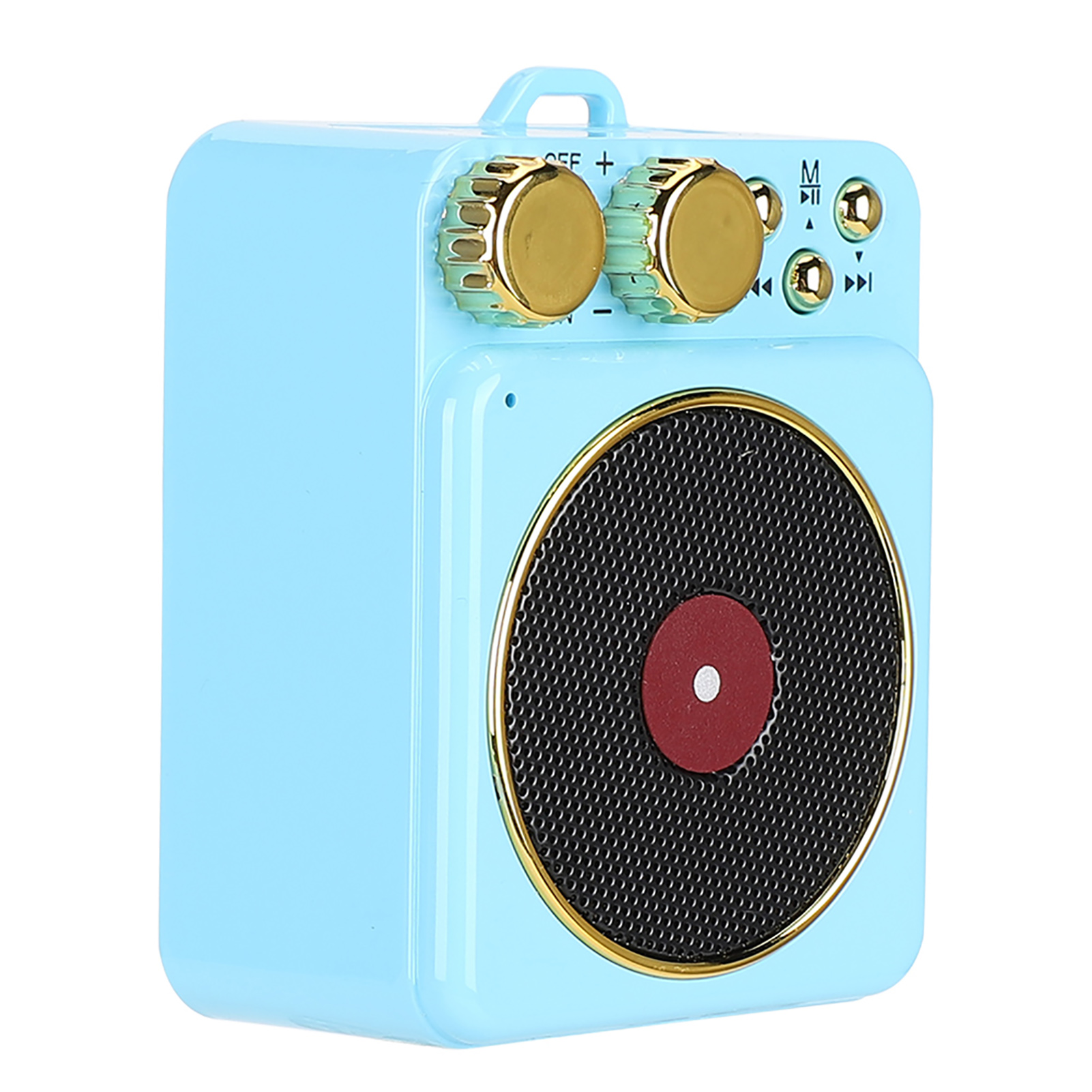 Retro-bluetooth-5.0-lautsprecher, 3,7 V Dc, Mit Intelligenter Audio- Und Sprachstreaming-funktion Für Mp3/tf-karte (blau)
