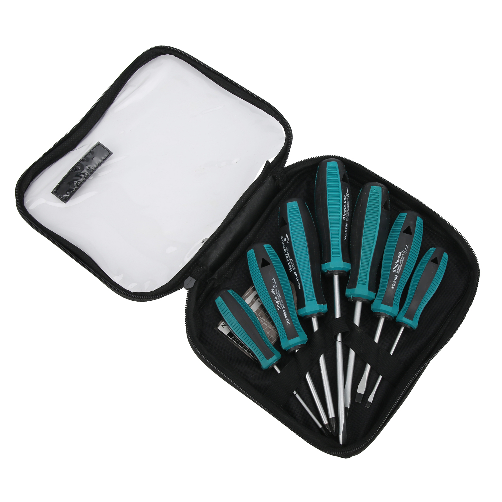 Set Mit 7 Kreuzschlitzschraubendrehern, Inklusive Aufbewahrungstasche