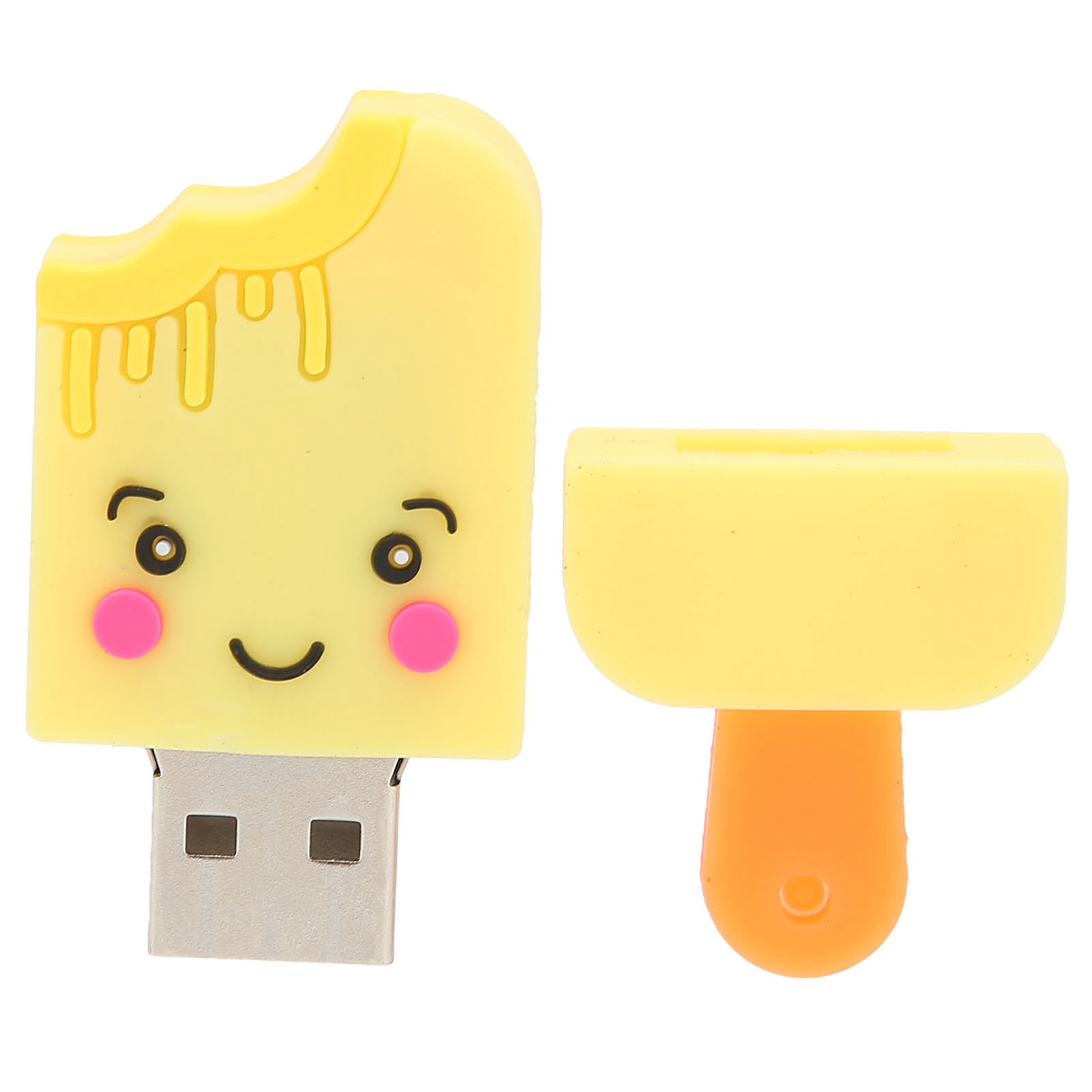Tragbarer 128-gb-usb-2.0-stick Im Niedlichen Cartoon-design Für Den Datentransfer.