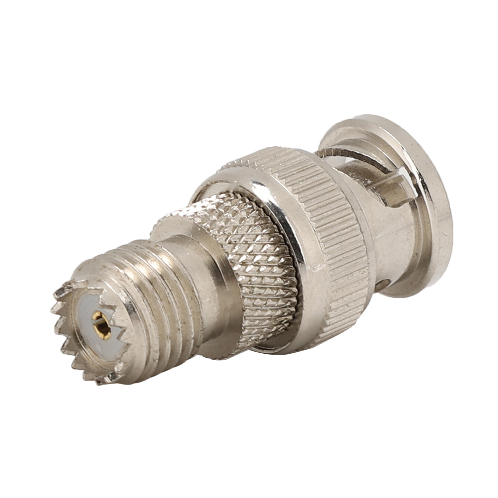 Set Aus 2 Vernickelten Messing-bnc/mini-uhf-zu-jk-konverteradaptern Für Wlan-funkantennen