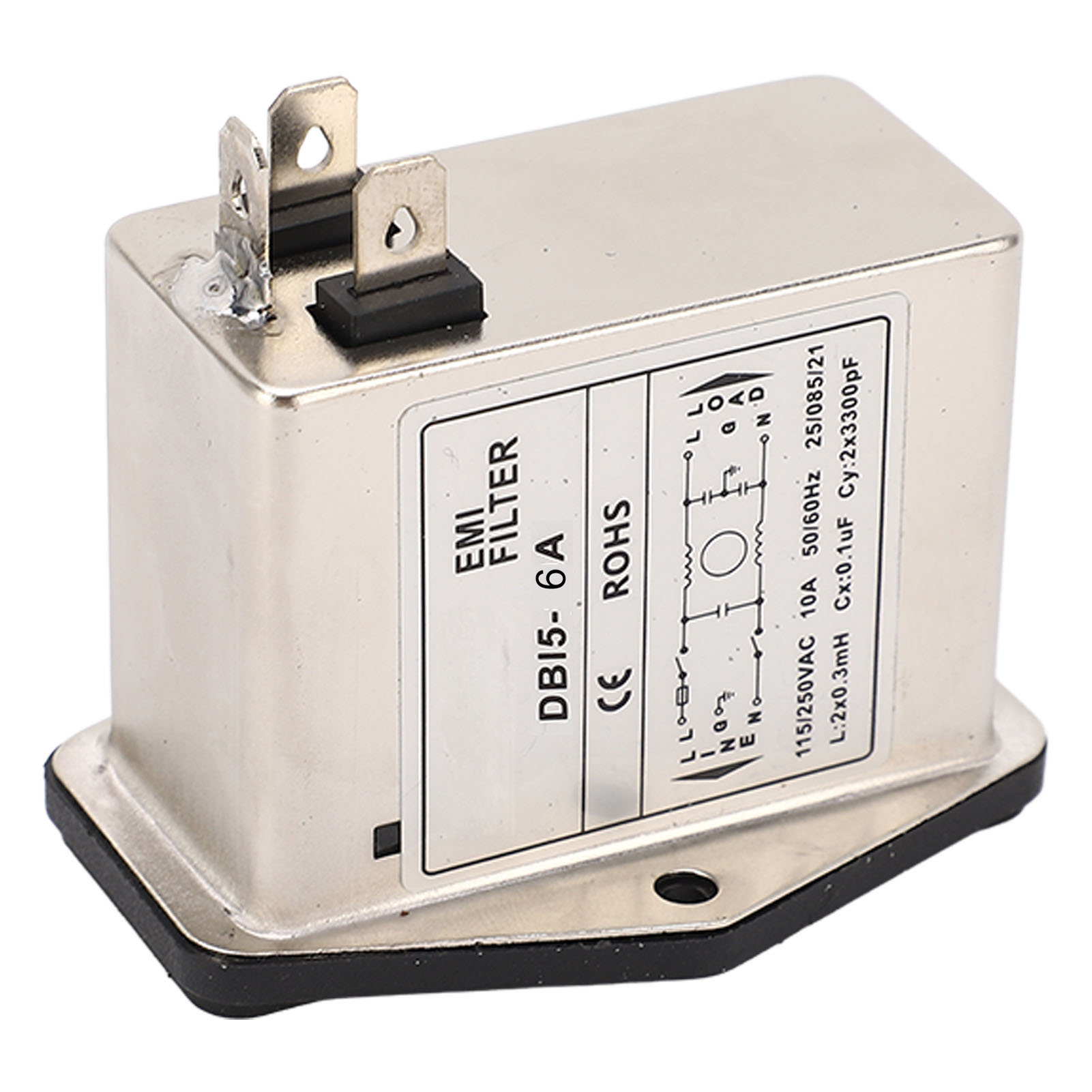 Einphasiger Emv-störfilter Für Iec-steckdosen, Verteilerkästen, Rauschunterdrücker Für Medizinische Geräte, Ac 115–250 V