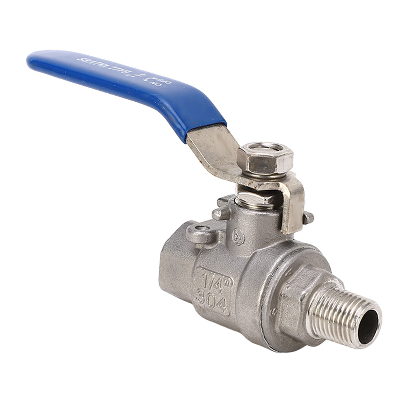Kugelhahn Mit Npt-gewinde (außen-/innengewinde), 1/4"-gewinde, Optimale Abdichtung, Edelstahl, Für Wasser, Öl Und Gas.